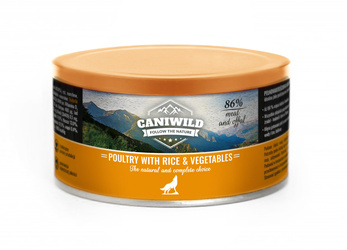 Caniwild Poultry with Rice and Vegetables – puszka z zamykanym wieczkiem – 410g