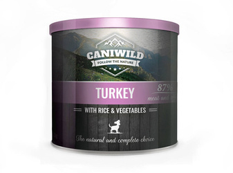 Caniwild Puppy Turkey with Rice and Vegetables – puszka dla szczeniąt z zamykanym wieczkiem – 850g
